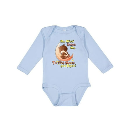 Inktastic My Mimi Loves Me to the Moon and Back Gift Baby Boy or Baby Girl Long Sleeve Bodysuit
Inktastic My Mimi Loves Me to the Moon and Back Gift Baby Boy or Baby Girl Long Sleeve Bodysuit