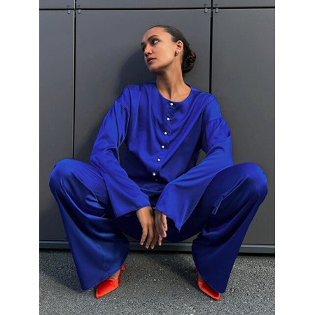 DanceeMangoo Single Breasted Satin Sleepwear Women Long Sleeve Pajamas Female Winter Loose Crop Tops Sets Womens Outfits Womens Suit
DanceeMangoo Single Breasted Satin Sleepwear Women Long Sleeve Pajamas Female Winter Loose Crop Tops Sets Womens Outfits Womens Suit