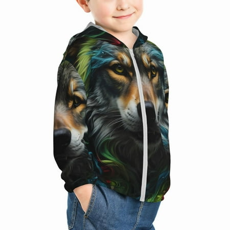 Uemuo Realistic Style Colorful Wolf Pattern Rash Guard for Boys Girls Long Sleeve Swim Shirts UPF 50+ UV Sun Protection Hooded Fishing Shirt with Pocket for Kid-18 Months
Uemuo Realistic Style Colorful Wolf Pattern Rash Guard for Boys Girls Long Sleeve Swim Shirts UPF 50+ UV Sun Protection Hooded Fishing Shirt with Pocket for Kid-18 Months