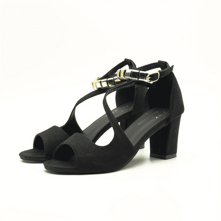 GUANGZHYZYFUS Stylish Women‘s Peep Toe Ankle Strap Heeled Sandals with Metallic Buckle Closure and Hollow Out Design
GUANGZHYZYFUS Stylish Women‘s Peep Toe Ankle Strap Heeled Sandals with Metallic Buckle Closure and Hollow Out Design