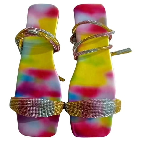 TTQLVZJGSE Women s Simple Summer Comfortable Lightweight Flat Bottom Slope with Casual Sandals Summer Flat Lace With Colorful Diamond Ankle Ring Shoes
TTQLVZJGSE Women s Simple Summer Comfortable Lightweight Flat Bottom Slope with Casual Sandals Summer Flat Lace With Colorful Diamond Ankle Ring Shoes