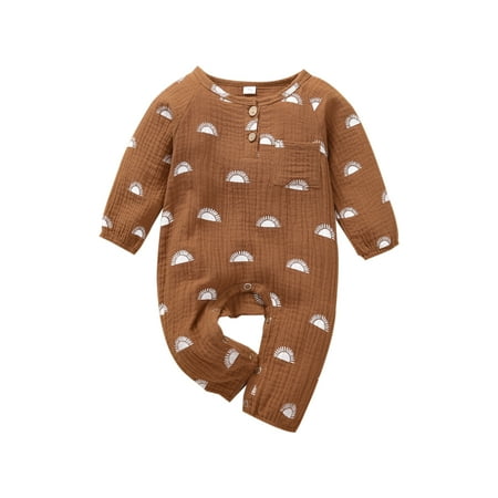 Tretra Baby Girls Boys Sun Sunshine Print Jumpsuit Long Sleeve Romper Bodysuit Fall
Tretra Baby Girls Boys Sun Sunshine Print Jumpsuit Long Sleeve Romper Bodysuit Fall
