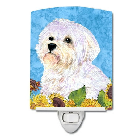 Caroline s Treasures SS4114CNL Maltese in Summer Flowers Ceramic Night Light 6x4x3 multicolor
Caroline s Treasures SS4114CNL Maltese in Summer Flowers Ceramic Night Light 6x4x3 multicolor