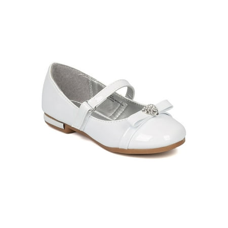 New Girl Little Angle Ashley-941E Rhinestone Heart Bow Tie Mary Jane Ballet Flat
New Girl Little Angle Ashley-941E Rhinestone Heart Bow Tie Mary Jane Ballet Flat