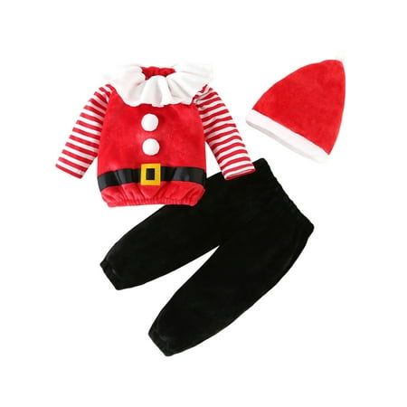 Sprifallbaby Baby Boys Girls Christmas Outfit Infant Santa Costume Stripe T-Shirts Vests Waistcoat Pants Hat Sets Toddler Christmas Costume
Sprifallbaby Baby Boys Girls Christmas Outfit Infant Santa Costume Stripe T-Shirts Vests Waistcoat Pants Hat Sets Toddler Christmas Costume