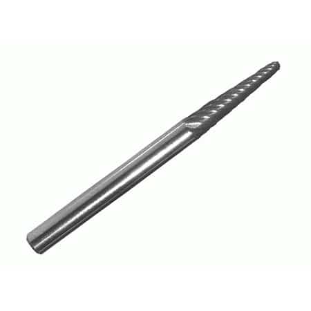 Drill America Cone 14 Taper Carbide Burr 1/8 Shank (Set of 2)