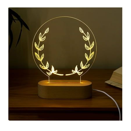 Sonceds Night Light Acrylic Warm Dining Tables Nightlight with Wood Base Bedside Household Items Engraved Pattern Holiday Gifts
Sonceds Night Light Acrylic Warm Dining Tables Nightlight with Wood Base Bedside Household Items Engraved Pattern Holiday Gifts