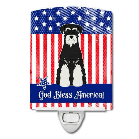 Caroline s Treasures BB3028CNL Patriotic Standard Schnauzer Salt and Pepper Ceramic Night Light 6x4x3 multicolor
Caroline s Treasures BB3028CNL Patriotic Standard Schnauzer Salt and Pepper Ceramic Night Light 6x4x3 multicolor