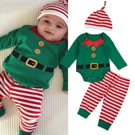 Christmas Newborn Kids Baby Boys Girls Romper Pants Hat Outfits Set Clothes 3Pcs
Christmas Newborn Kids Baby Boys Girls Romper Pants Hat Outfits Set Clothes 3Pcs
