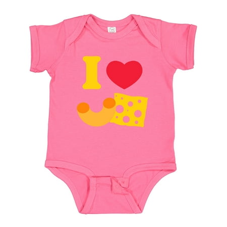 Inktastic I Heart Mac and Cheese Gift Baby Boy or Baby Girl Bodysuit