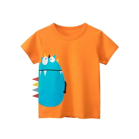 Boy 3D Carton T-shirts Short Sleeve Toddler Tees Children Basic T-Shirts Orange 12M-9T
Boy 3D Carton T-shirts Short Sleeve Toddler Tees Children Basic T-Shirts Orange 12M-9T