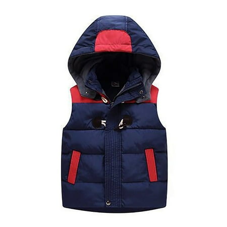 BIZIZA Vest for Toddler Hooded Zip Up Padded Color Block Pockets Sleeveless Tops 1-8Y Chlid Baby Navy 140
BIZIZA Vest for Toddler Hooded Zip Up Padded Color Block Pockets Sleeveless Tops 1-8Y Chlid Baby Navy 140