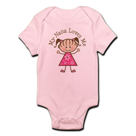CafePress - Nana Loves Me Infant Bodysuit - Baby Light Bodysuit