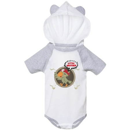 Inktastic Little Brother Pirate Gift Baby Boy Bodysuit