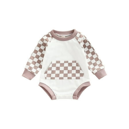 One opening Baby Crewneck Sweatshirt Romper Boy Girl Checkerboard Oversized Onesie Pullover Sweater Neutral Baby Clothes Fall
One opening Baby Crewneck Sweatshirt Romper Boy Girl Checkerboard Oversized Onesie Pullover Sweater Neutral Baby Clothes Fall