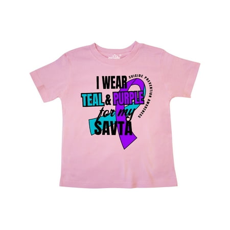 Inktastic Suicide Prevention I Wear Teal and Purple for My Savta Gift Toddler Boy or Toddler Girl T-Shirt
Inktastic Suicide Prevention I Wear Teal and Purple for My Savta Gift Toddler Boy or Toddler Girl T-Shirt