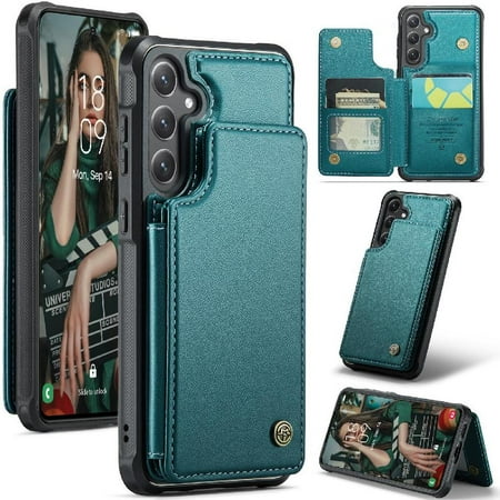 CaseMe Wallet Case for Samsung Galaxy S24 Slim Shockproof Case Kickstand PU Leather Card Holder RFID Blocking
CaseMe Wallet Case for Samsung Galaxy S24 Slim Shockproof Case Kickstand PU Leather Card Holder RFID Blocking
