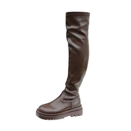fvwitlyh Boots for Womens High Heel Boots Calf High Ladies Fashion Solid Color Leather Side Zip Thick Bottom Women s Rain Boots Mid Calf
fvwitlyh Boots for Womens High Heel Boots Calf High Ladies Fashion Solid Color Leather Side Zip Thick Bottom Women s Rain Boots Mid Calf