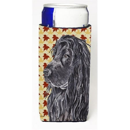 English Cocker Spaniel Fall Leaves Michelob Ultra bottle sleeve for Slim Can
