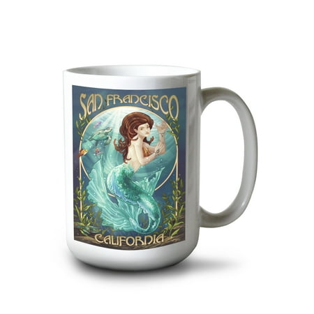 Lantern Press 15 fl oz Ceramic Mug San Francisco California Mermaid Contour Dishwasher & Microwave Safe
Lantern Press 15 fl oz Ceramic Mug San Francisco California Mermaid Contour Dishwasher & Microwave Safe
