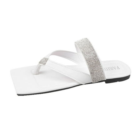 Slippers for Women Sandals for Women Ladies Fashion Solid Flat Rhinestone Slippers Sandals Casual Shoes House Slippers Pu 38
Slippers for Women Sandals for Women Ladies Fashion Solid Flat Rhinestone Slippers Sandals Casual Shoes House Slippers Pu 38