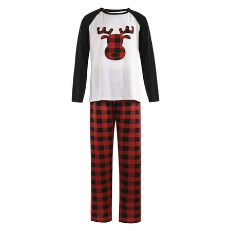 Holiday Family Pajamas Matching Set Xmas Elk Long Sleeve Tee Plaid Pants Sleepwear for Festival
Holiday Family Pajamas Matching Set Xmas Elk Long Sleeve Tee Plaid Pants Sleepwear for Festival