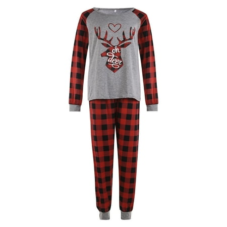 Wassery Matching Family Christmas Pajamas Sets Christmas Deer Head Printed Long Sleeve Pullover Tops Red Black Plaid Pants Loungewear
Wassery Matching Family Christmas Pajamas Sets Christmas Deer Head Printed Long Sleeve Pullover Tops Red Black Plaid Pants Loungewear