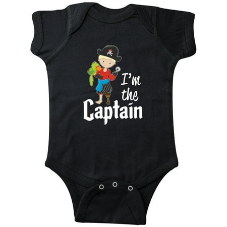 Inktastic I m the Captain- pirate boy Gift Baby Boy Bodysuit