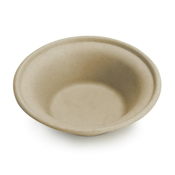 Natural Compostable Plant Fiber 12 Oz Bowls, 1000 Count