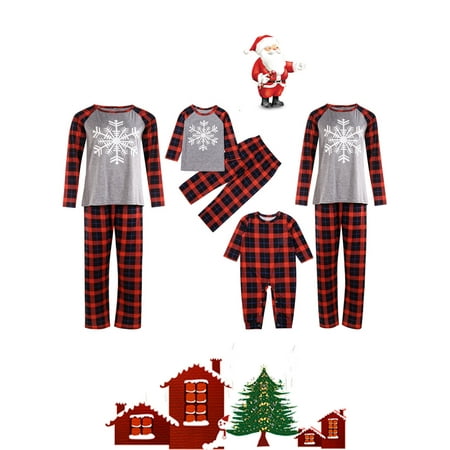 Merry Christmas Matching Family Pajamas Sets Women Men Kids Snowflake Printed Plaid Red Sleepwear Set
Merry Christmas Matching Family Pajamas Sets Women Men Kids Snowflake Printed Plaid Red Sleepwear Set