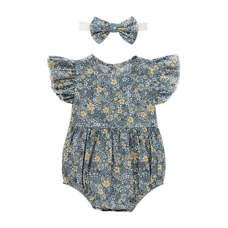 TheFound Newborn Baby Girls Jumpsuit Headband 2pcs Flowers Print Ruffles Short Sleeve Princess Bodysuit Clothes
TheFound Newborn Baby Girls Jumpsuit Headband 2pcs Flowers Print Ruffles Short Sleeve Princess Bodysuit Clothes