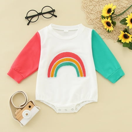Gubotare Baby Bodysuit Winter Baby Girls Knit Striped Polka Dot Romper Cute Strap Sleeveless Jumpsuit Bodysuit White 0-6 Months
Gubotare Baby Bodysuit Winter Baby Girls Knit Striped Polka Dot Romper Cute Strap Sleeveless Jumpsuit Bodysuit White 0-6 Months
