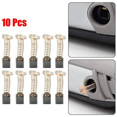 10 Pcs 4.8×6.8×8.6mm Carbon Brushes Repairing Part for D4000 Rotary Tool