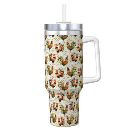 Salouo Colorful Roosters for 40oz Water Bottle with Handle & Flip Straw - Stainless Steel Vacuum Insulated Tumbler-Reusable Travel Coffee Mug- Gifts for Women & Men
Salouo Colorful Roosters for 40oz Water Bottle with Handle & Flip Straw - Stainless Steel Vacuum Insulated Tumbler-Reusable Travel Coffee Mug- Gifts for Women & Men