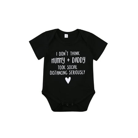 Canrulo Newborn Baby Boys Rompers Short Sleeve Letter Print T-Shirt Bodysuit Summer Casual Outfits Black 3-6 Months
Canrulo Newborn Baby Boys Rompers Short Sleeve Letter Print T-Shirt Bodysuit Summer Casual Outfits Black 3-6 Months