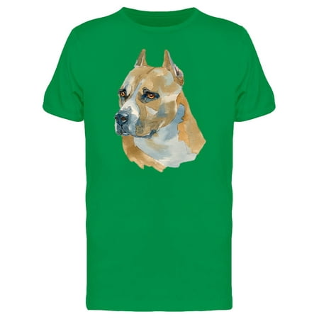 Staffordshire Terrier Head Tee Men's -Image by Shutterstock