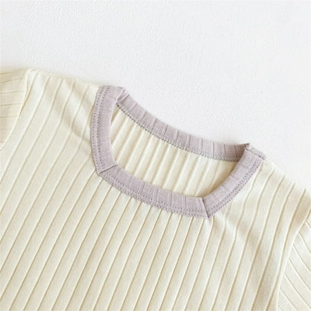 Gubotare Baby Rompers Baby Girls 2Pcs Crewneck Sweatshirt Rib Knitted Long Sleeve Romper Floral Bodysuit Pullover Top Beige 6-12 Months 
Gubotare Baby Rompers Baby Girls 2Pcs Crewneck Sweatshirt Rib Knitted Long Sleeve Romper Floral Bodysuit Pullover Top Beige 6-12 Months