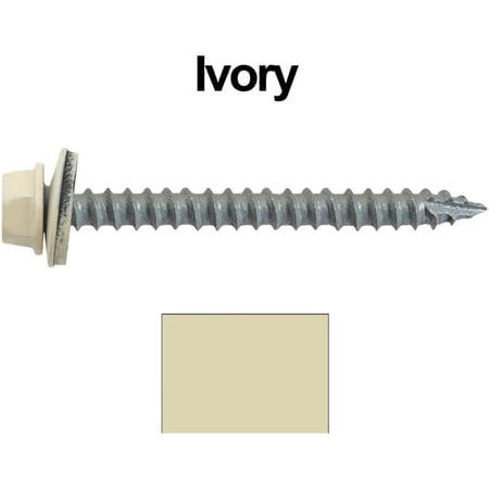 Jake Sales Brand -#14 x 2-1/2 Metal Roof Screw ~250 - Hex Head - Type 17 Tip - EPDM Washer - IVORY
Jake Sales Brand -#14 x 2-1/2 Metal Roof Screw ~250 - Hex Head - Type 17 Tip - EPDM Washer - IVORY