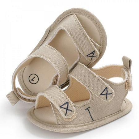 SweetCandy Infant Newborn Baby Boy Girl Soft Sole Canvas Pram Shoes Trainers 0-18 Months