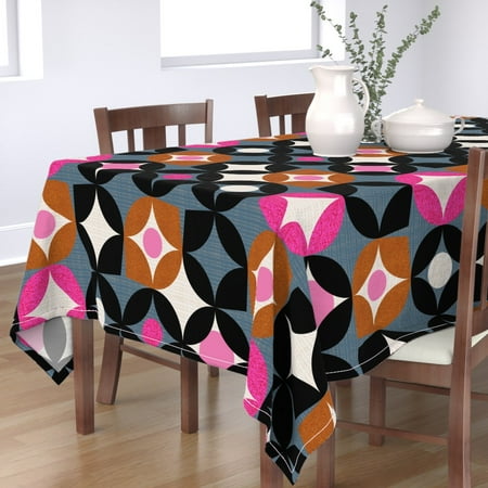 Cotton Sateen Tablecloth 70 x 90 - Mid Century Midcentury Modern Circles Retro Graphic Pink Black Grey Desert Print Custom Table Linens by Spoonflower
Cotton Sateen Tablecloth 70 x 90 - Mid Century Midcentury Modern Circles Retro Graphic Pink Black Grey Desert Print Custom Table Linens by Spoonflower