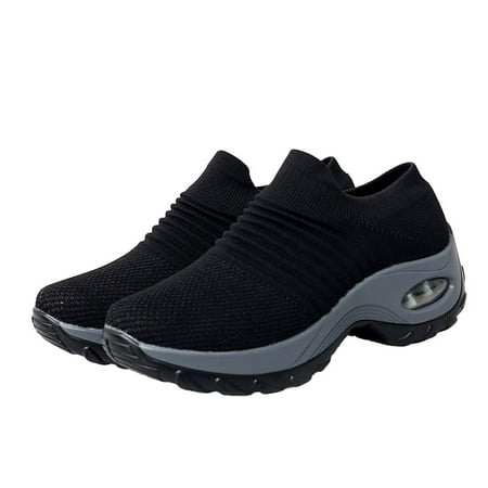 Women s Walking Shoes Sock Sneakers Slip on Mesh Platform Air Cushion Athletic Nurse Shoes Arch Support Comfortable Black 39
Women s Walking Shoes Sock Sneakers Slip on Mesh Platform Air Cushion Athletic Nurse Shoes Arch Support Comfortable Black 39