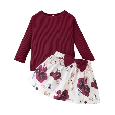 Toddler Girls Outfits Rabbit Printed Winter Animal Printed Bow Tie Cotton Long Sleeve Ribbed Top Skirts Kids Children Spring Summer Fashion Leisure Cute Sleepwear Streetwear Sets
Toddler Girls Outfits Rabbit Printed Winter Animal Printed Bow Tie Cotton Long Sleeve Ribbed Top Skirts Kids Children Spring Summer Fashion Leisure Cute Sleepwear Streetwear Sets