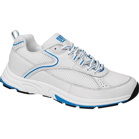 Women s Drew Athena White/Blue Leather/Mesh Combo 9 W