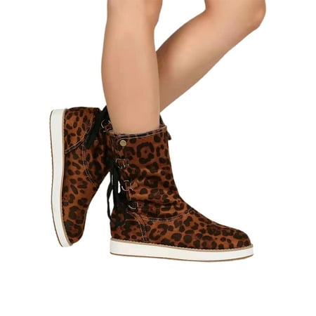 YCCOTO Women s Leopard Lace Up Ankle Booties Winter Ankle Boots Pointed Toe Shoes
YCCOTO Women s Leopard Lace Up Ankle Booties Winter Ankle Boots Pointed Toe Shoes