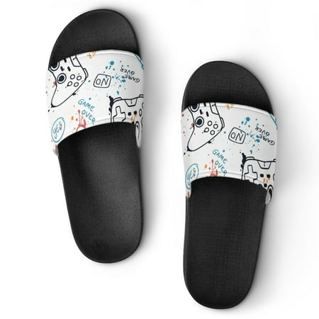 GZHJMY Stylish Slides for Women Men Video Game Controller Illustrations Soft Flexible Slip-on Sandals Slippers
GZHJMY Stylish Slides for Women Men Video Game Controller Illustrations Soft Flexible Slip-on Sandals Slippers