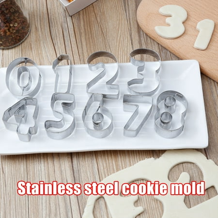9 Pcs 0-8 Number Shape Cookie Biscuit Cutter Mould Stainless Steel Baking Mold New
9 Pcs 0-8 Number Shape Cookie Biscuit Cutter Mould Stainless Steel Baking Mold New