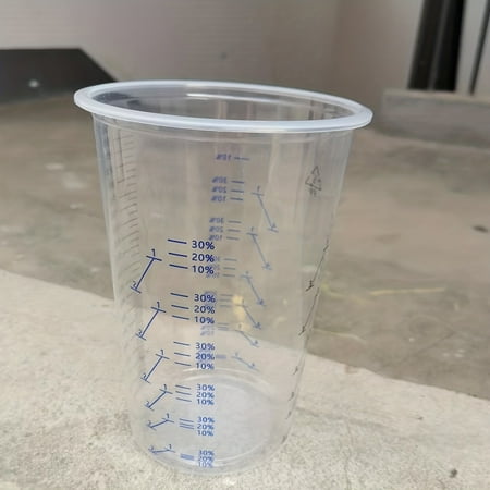 DEKAXID 25/50pcs Disposable Flexible Graduated Cup Plastic Transparent Mixing Cup For Paint Resin Epoxy Resin Art Kitchen Cooking Baking - Measuring Ratio Cup (32oz/1000ml)
DEKAXID 25/50pcs Disposable Flexible Graduated Cup Plastic Transparent Mixing Cup For Paint Resin Epoxy Resin Art Kitchen Cooking Baking - Measuring Ratio Cup (32oz/1000ml)