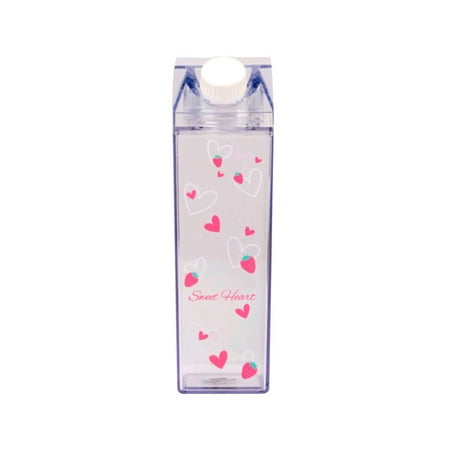 Plastic Clear Milk Carton Water Bottle Fashion Transparent Milk Box Juice Water Cup Gifts for Girls D
Plastic Clear Milk Carton Water Bottle Fashion Transparent Milk Box Juice Water Cup Gifts for Girls D