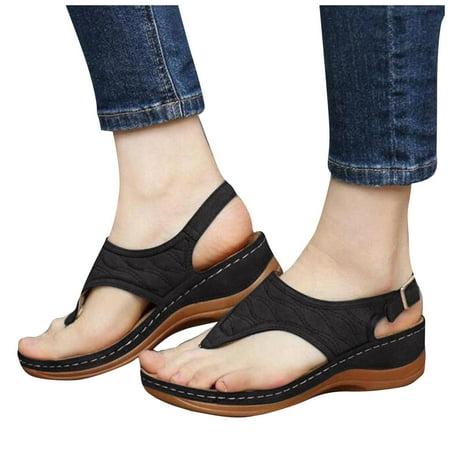 Cathalem Women Wedge Sandals Size 12 Multicolor Wedge Women s Heel Embroidered Slippers Flip Sandals Sandals for Women Black 9.5
Cathalem Women Wedge Sandals Size 12 Multicolor Wedge Women s Heel Embroidered Slippers Flip Sandals Sandals for Women Black 9.5