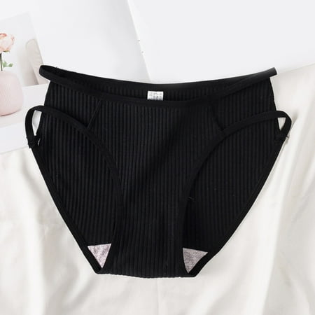 Aayomet Womens Cotton Underwear Women s Fashion Mid Waist Underwear Pure Cotton Underwear Breathable Cotton Black L
Aayomet Womens Cotton Underwear Women s Fashion Mid Waist Underwear Pure Cotton Underwear Breathable Cotton Black L